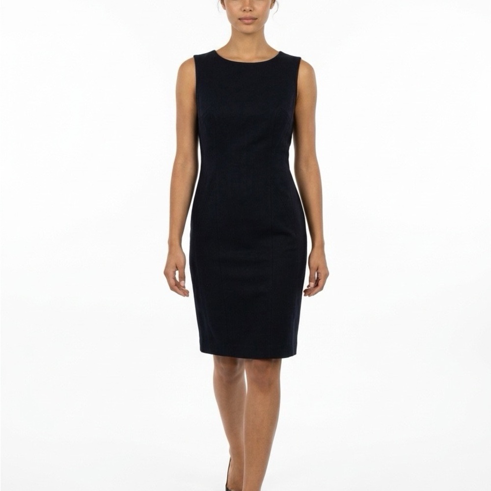 Classic NAVY Sheath Dress - Sleek Sleeveless Design